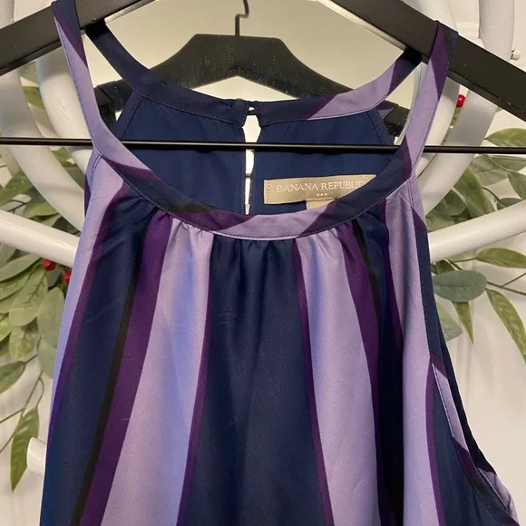 Banana Republic Abstract Retro Print Sleeveless Dress 4 S - Picture 3 of 10